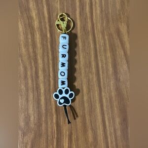 Furmom With Paw Keychain